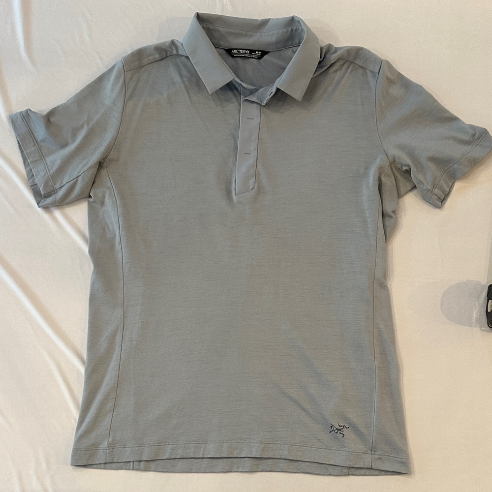 Arc'teryx Men's Light Gray Polo Shirt